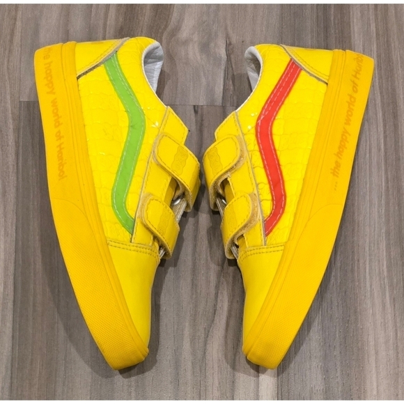 Limited Edition Vans Old Skool Haribo Goldbear Shoes Boys Size 1.5 Bright Yellow - Picture 7 of 16